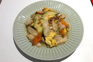 Gnocchi di riso con carne（肉沫年糕）