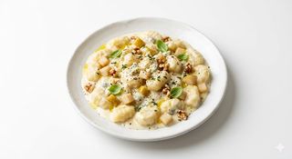 Gnocchi, gorgonzola e pere