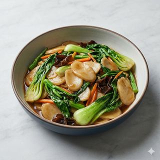 Gnocchi di riso saltato con verdure