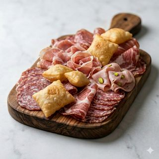Gnocco fritto con crudo