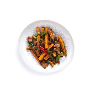 Govedina s hrskavim patlidžanom