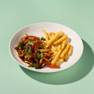 Говядина с фри (240г)