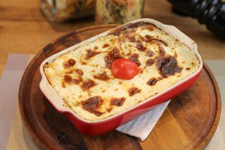 Gratinirani mlinci sa ćuretinom za dvije osobe