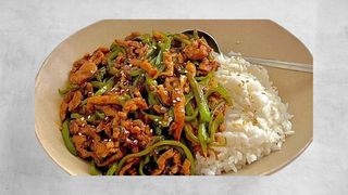 Green pepper pork rice