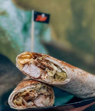 Grilled chicken tortilla