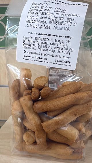 Grissini patate e rosmarino 180 g