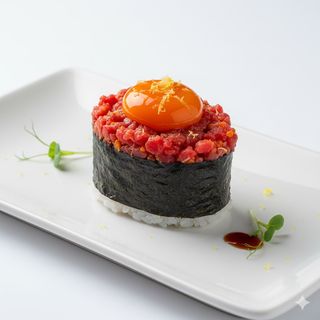 Gunkan manzo "Tartare di fuoco"