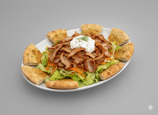 Gyros suino salata