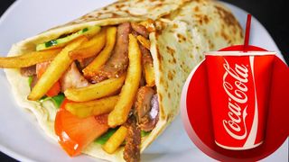Gyros mali mešani + Coca-Cola točena 0.25l