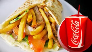 Gyros srednji svinjski + Coca-Cola točena 0.25l