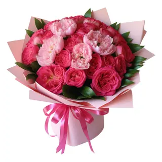 Hot and Baby Pink Bouquet