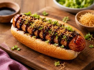 Hot dog teriyaki