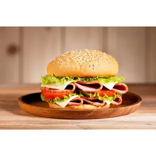 Ham Cheese Burger