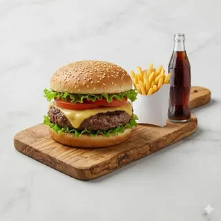 Hamburger menù 