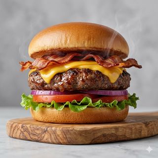Hamburger cheese bacon