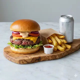 Hamburger menù