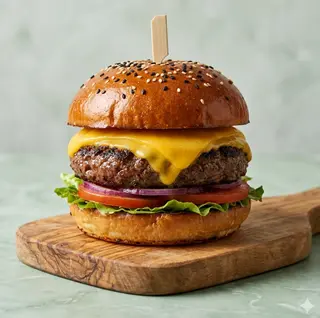 Burger black angus, cheddar