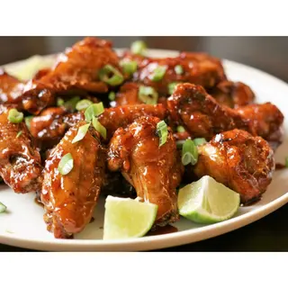Honey glazed chicken wings