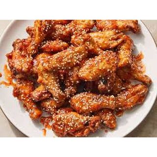 Honey glazed chicken wings