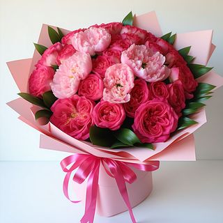 Hot And Baby Pink Bouquet