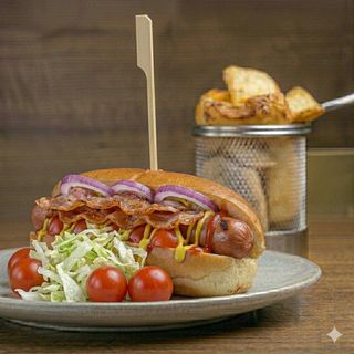 Hot dog usa con PATATE