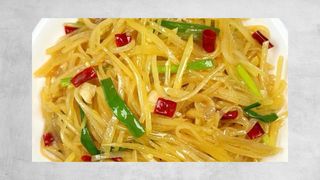 Hot and sour potato strips