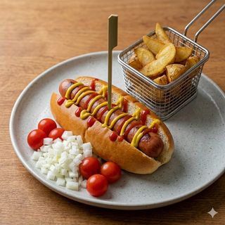 Hot dog con PATATE