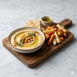 Humus di ceci + contorno