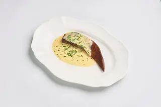 Язык говяжий на гриле с горчичным соусом (250г)