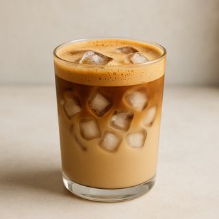 Iced brown sugar oat shaken espresso