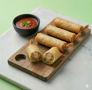Involtini di gamberi grande