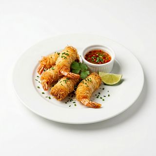 Involtini di gamberi