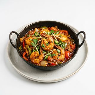 Jhinga karahi