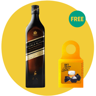 Johnnie Walker Double Black 1L + FREE Ice Mould 