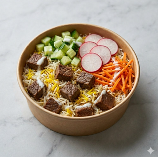Kachchi biryani