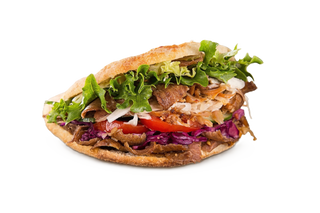 Menu Kebab em Pão Pita