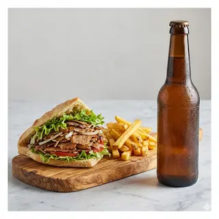 Kebab + patatine + birra Moretti 33 cl