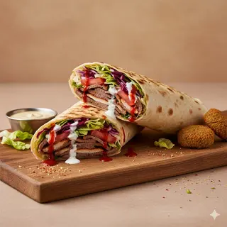 Kebab o falafel piadina artigianale