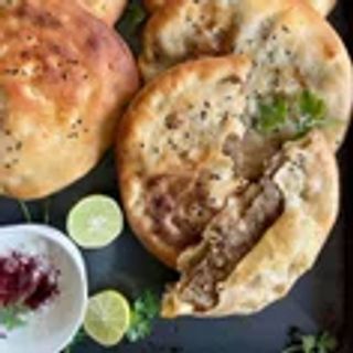 Keema cheese naan