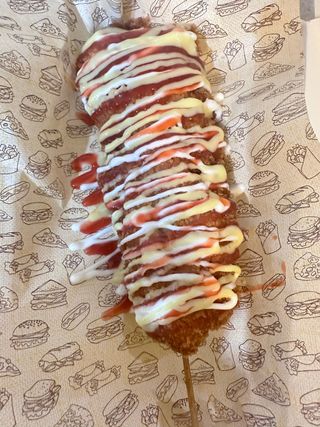 Korean cheese dog