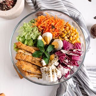 Košćićna salata  i umak