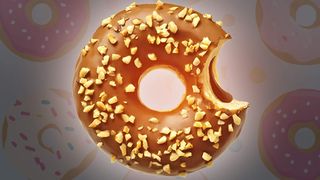 Krofna sa čokoladom i lešnikom