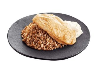 Куриная грудка с гарниром(300г)