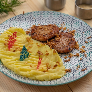 Куриная котлета с пюре (350г)