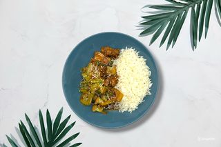 Курица терияки с овощами (350г)