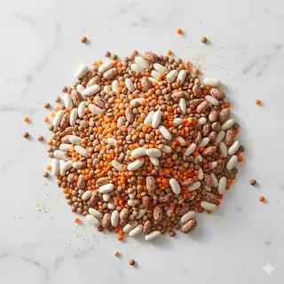 Legumi misti (fagioli, lenticchie, lenticchia rossa, borlotti) 500 g