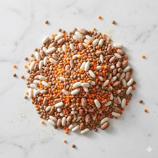 Legumi misti (fagioli, lenticchie, lenticchia rossa, borlotti) 500 g