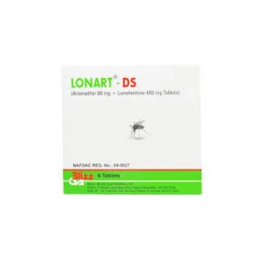 Lonart Ds Artemether Lumefantrine Tablets, 6 Pack