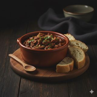 Lampredotto nel coccio - una porzione