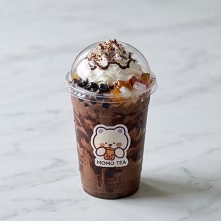 Latte cioccolato con panna